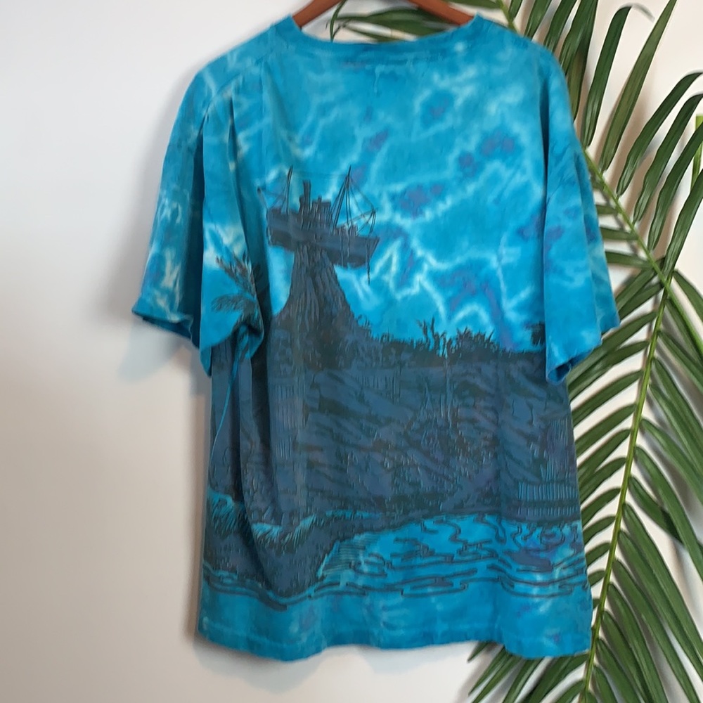 Disney Originals 90’s Typhoon Lagoon Blue Men’s Tee Rare Vintage - Picture 9 of 9